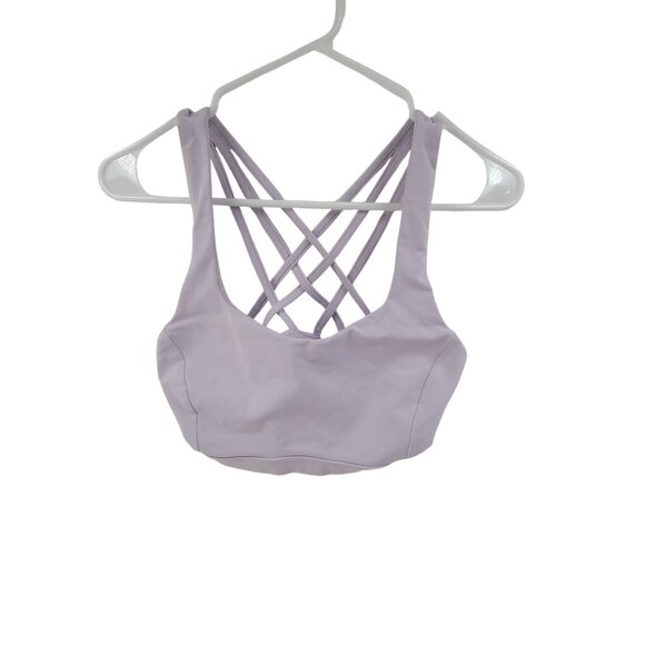 Lululemon Free to Be Serene Bra Size 6 Light Support C Cup Lilac Purple Workout - Picture 1 of 6